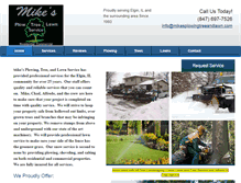 Tablet Screenshot of mikesplowingtreeandlawn.com